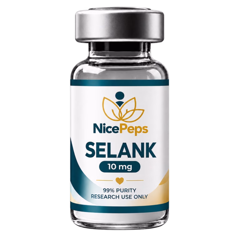 Selank research peptide vial
